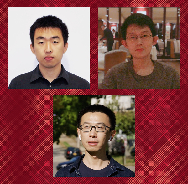  Portraits of Zhihao Jia, Yue Zhao and Zhihao Zhang.