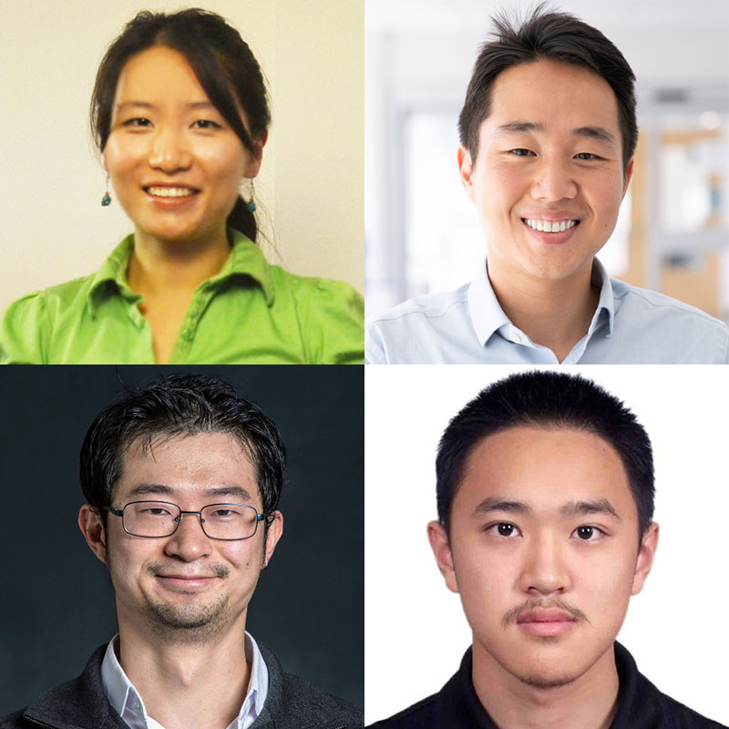  A collage of portraits of Changliu Liu, Eunsuk Kang, George Chen and Yuanzhi Li.